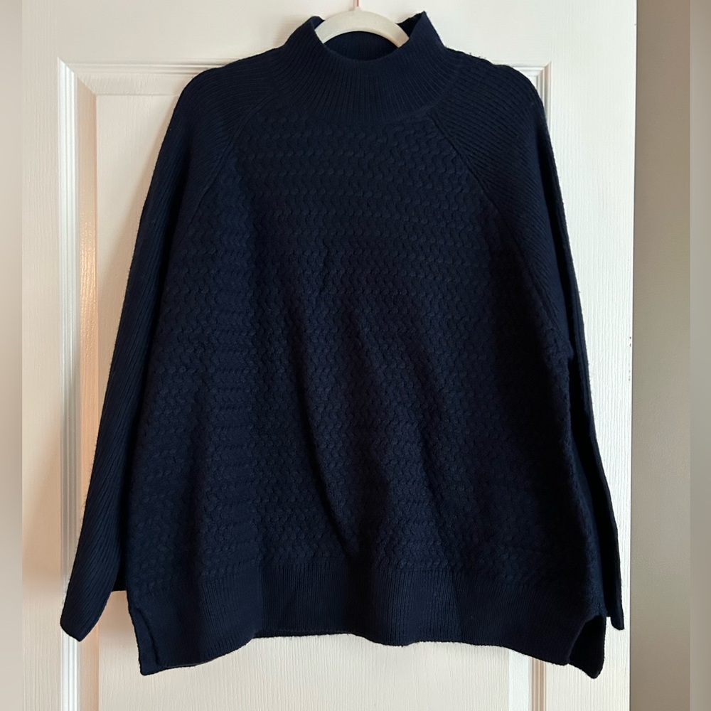Women's Navy Plus Size Sweater